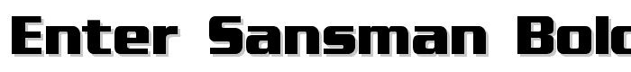 Enter Sansman Bold font